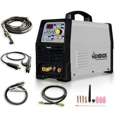 TIG200PV TIG Welder, AC/DC 200Amp Digital LCD Display IGBT Pulse TIG/Stick We...