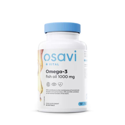 Osavi Omega-3 Fish Oil Molecularly Distilled - 1000mg - 60 softgels