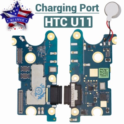 For HTC U11 USB Charger Charging Port Dock Connector Flex Cable + Mic Vibrator