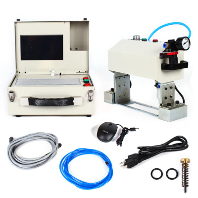 140*40mm Desktop Pneumatic Dot Peen Marking Machine For VIN Code Chassis Number