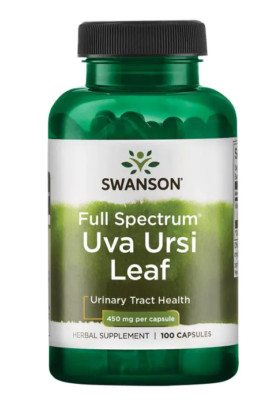 Swanson Premium- Vollspektrum Uva Ursi Leaf 450mg 100 Kapseln