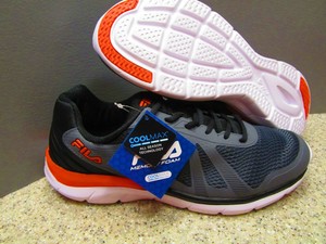 fila grey and orange shoes