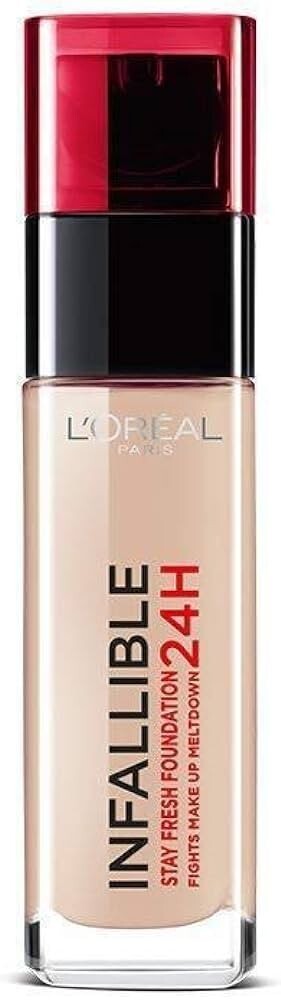 L'oreal Paris Infallible Stay Fresh Foundation 24H In *125 Natural Rose* SPF 18