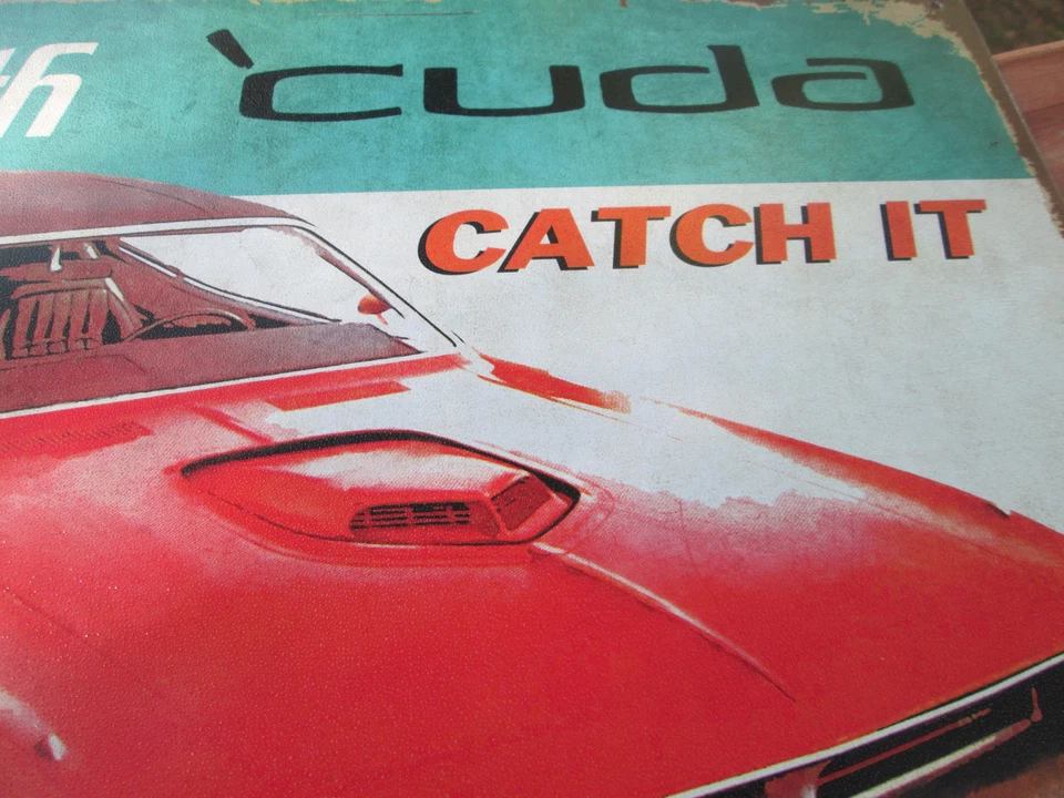 Cuda Display Catch it Before it gets away Hemi PLYMOUTH DODGE MOPAR BARRACUDA RT - Image 4 of 4