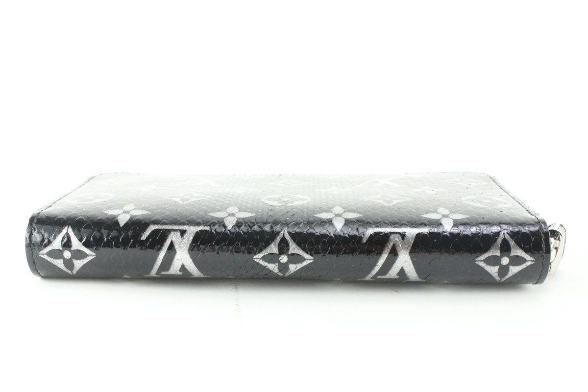 Louis Vuitton Black Monogram Python Zippy Wallet 3LK0223 | eBay