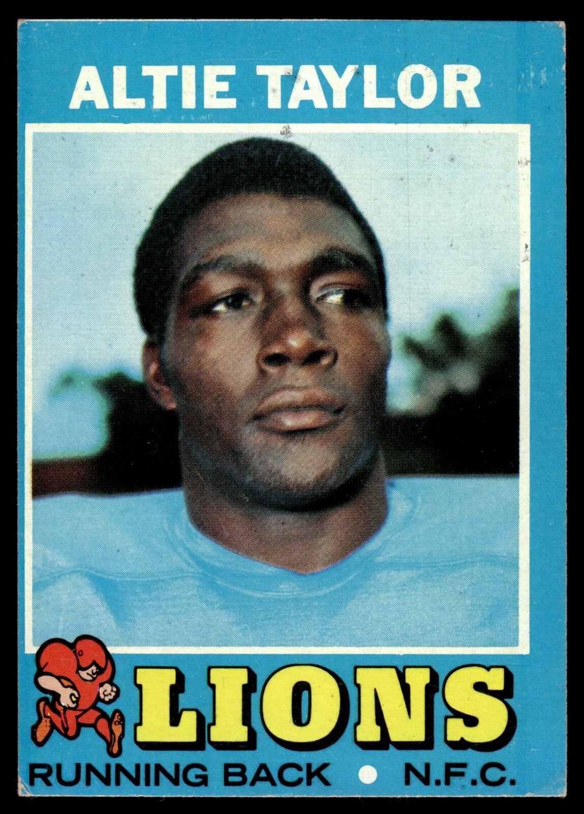 1971 Topps - Altie Taylor #62 (RC) Lions