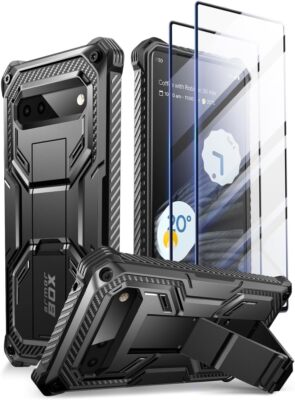 i-Blason Armorbox for Google Pixel 7A 2023 Case with Tempered Glass Screen Cover