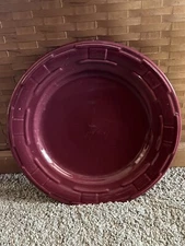 1 Longaberger Woven Tradition Pottery 9" Luncheon Plate~PAPRIKA~FREE SHIP