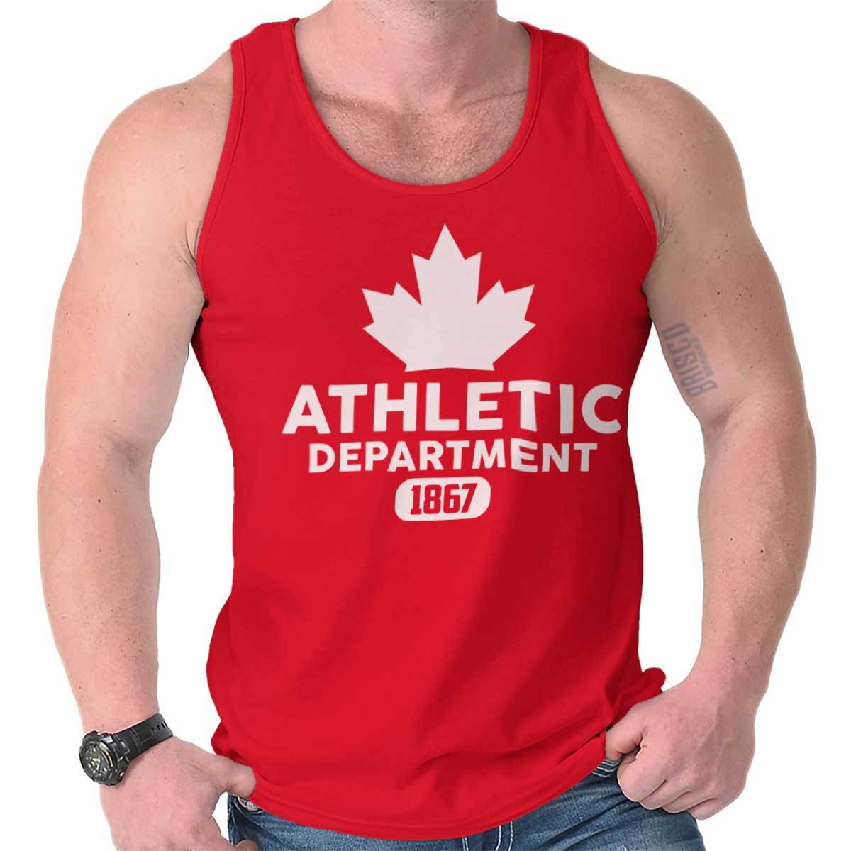 Canadian Athletic Department Maple Leaf Sporty Canada Flag Tank Top