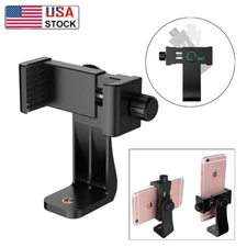 360° Universal Mobile Cell Phone Tripod Mount Adapter Holder Adjustable Black