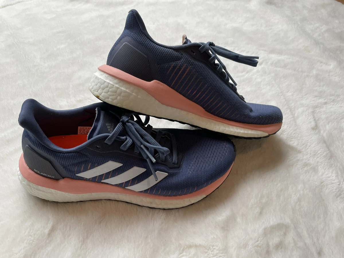 Adidas Solar Drive 19 Women s Running Shoes Blue Pink Size 7