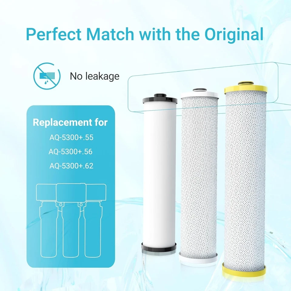 AQUA CREST Replacement for Aquasana® AQ-5300+R Under Sink Water Filter - Image 3 of 4