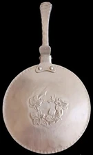 Vtg Ivy Leaf Everlast Aluminum Hand Forged Pot Crumb Catcher Silent Butler 552