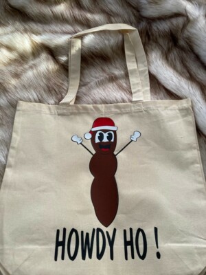 MR HANKEY HOMECRAFTED REUSEABLE GIFT BAG / GROCERY SHOPPING BAG SOUTH PARK