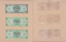1943 Lot of 11 Allied Military Currency Italy 1943 & 1943 A Series
