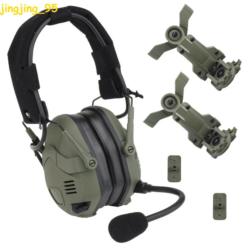 AMP Tactical Military Headset Bluetooth Headphone Noise Reduction f/ Fast Helmet - Image 3 of 4