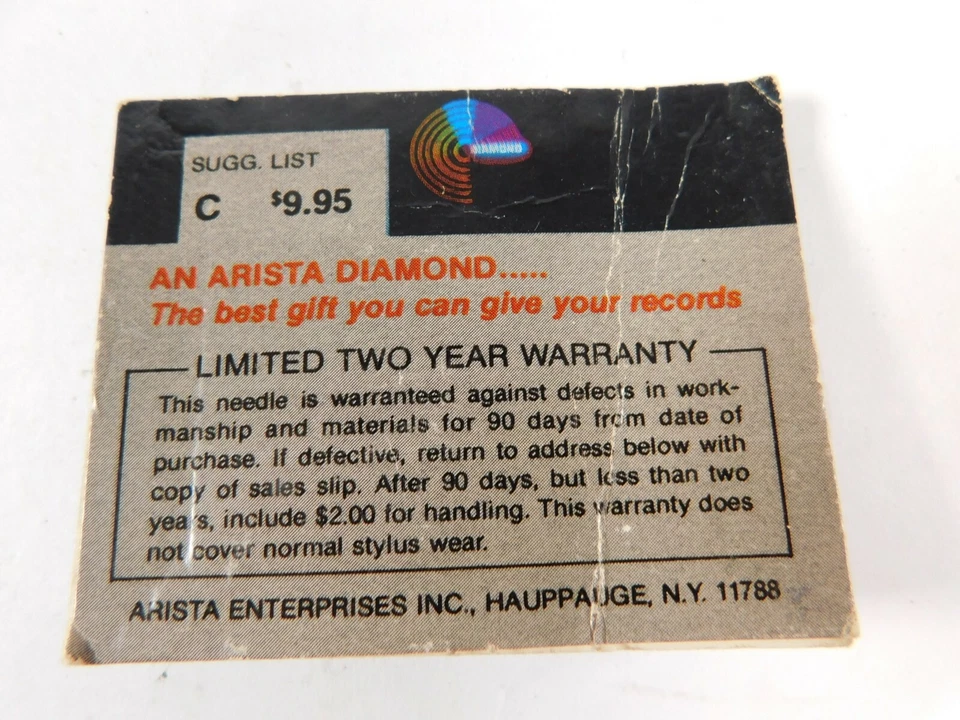 NOS Vintage Arista 30-150 Phono Needle Diamond Tip Stylus - Image 2 of 2