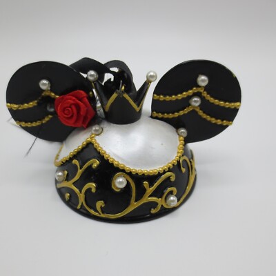 Disney Parks Mickey Mouse Ears Black Crown Paola Gutierrez 0106/6500 Ornament