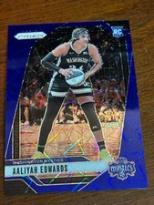 2024 Panini Prizm WNBA Aaliyah Edwards RC Mystics Blue Velocity #70