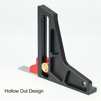 Height Gauge Aluminum Alloy Woodworking Saw Table Height Gauge Depth Measuring