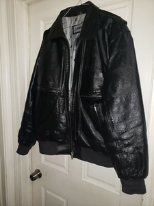 leather bomber jacket ebay