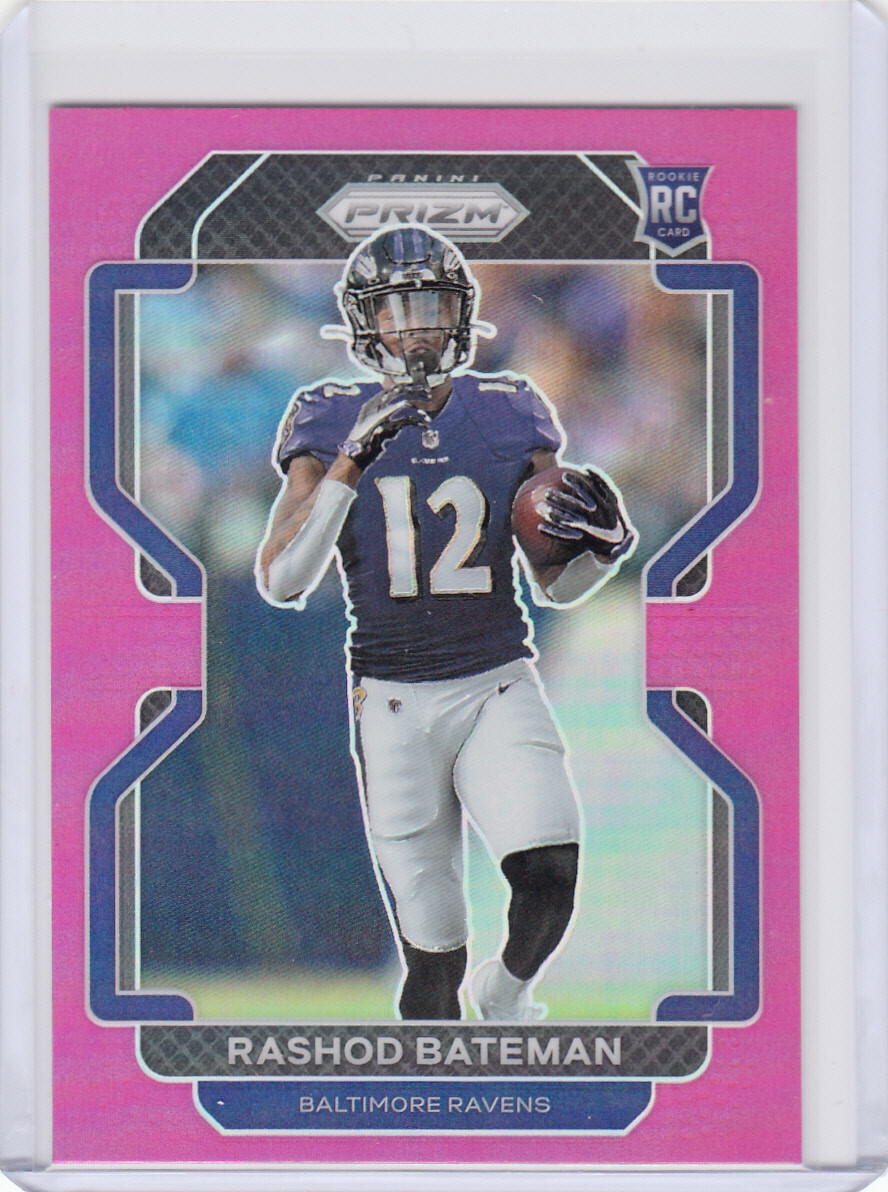 Rashod Bateman  SP RC ▪ 2021 Prizm  PINK Prizm #340   Rookie  Ravens