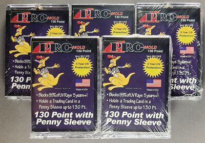 5x Pro Mold MH130S 1st Gen w/ Sleeve 130pt Magnetic Card Holder One Touch