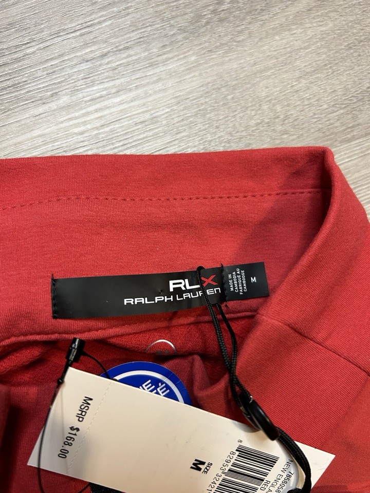 RLX Ralph Lauren Mens Medium Performance Golf Vest Nantucket Red