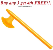 ☀️NEW Lego Weapon Gold BATTLE AXE Knight Minifigure Halberd Kingdoms Castle