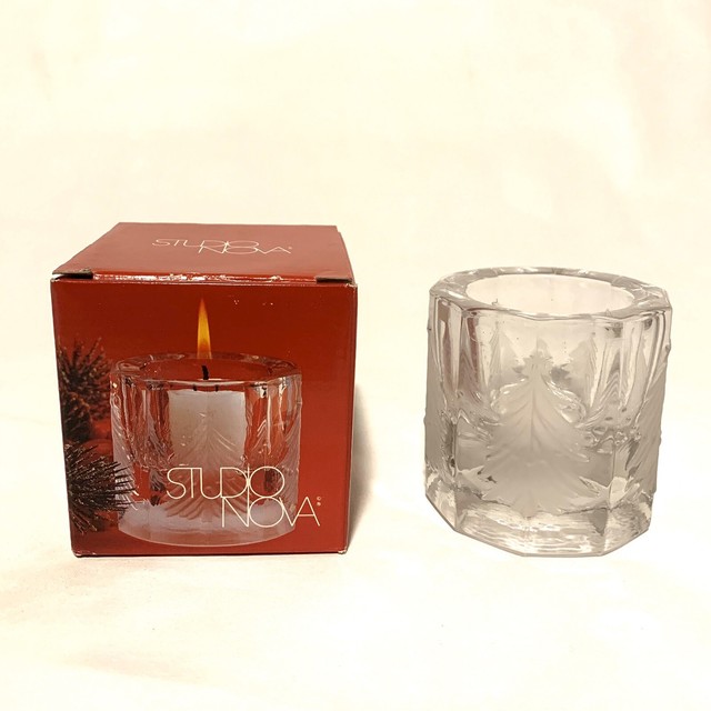 Studio Nova Crystal Votive Tealight Candle Holder Christmas Collectible eBay