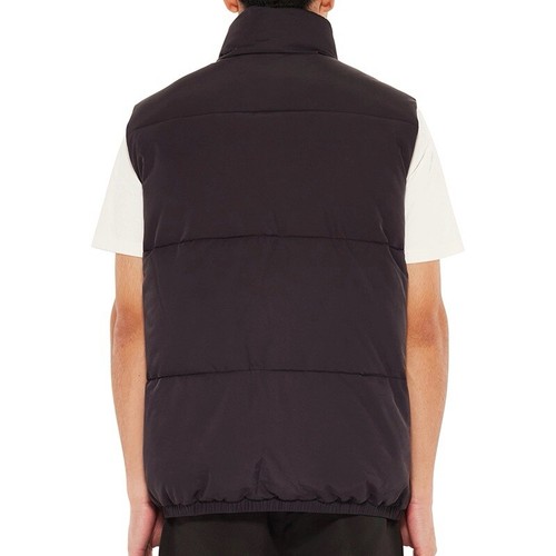 Kappa Men's Authentic Crey Puffer Vest Jacket Black Onyx Size Medium - Picture 3 of 3