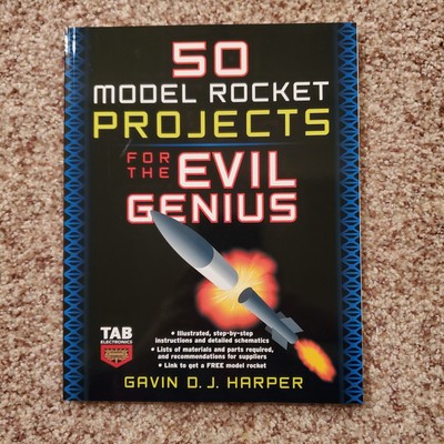 50 Model Rocket Projects for the Evil Genius - Paperback, by Gavin D.J. Harper