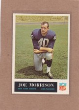 1965 PHILADELPHIA FOOTBALL JOE MORRISON #120 GIANTS EXMT/EXMT+ *A30363