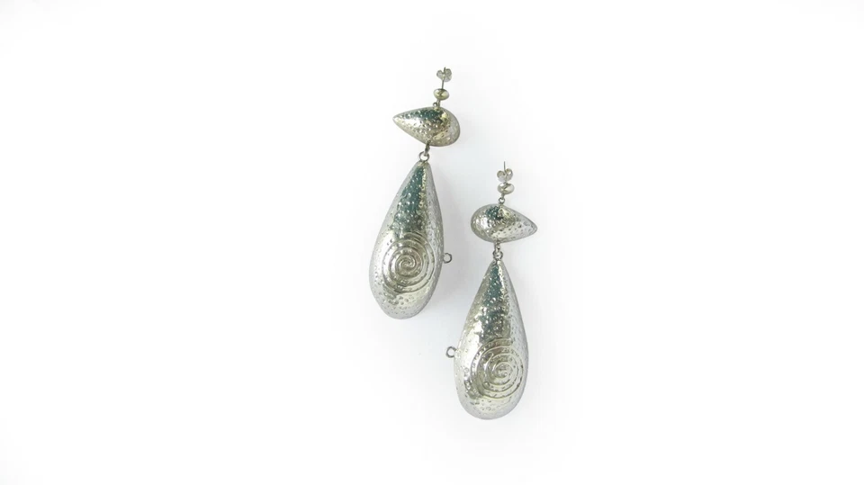 PRINCESA INCA 950 Silver Earrings ~ Spiral Jewelry - Image 3 of 4