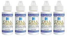 5 pack of Cellfood Original 1 fl.oz Bottle of Oxygen and Nutrients Supplement