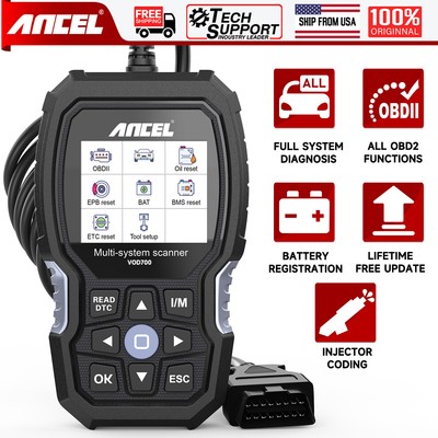 ANCEL VOD700 OBD2 All System Diagnostic Code For VOLVO Scanner BMS ABS Bleeding