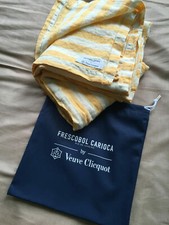  VEUVE CLICQUOT LINEN BEACH TOWEL /THROW/SARONG  MADE BY Frescobol Carioca BNIB 