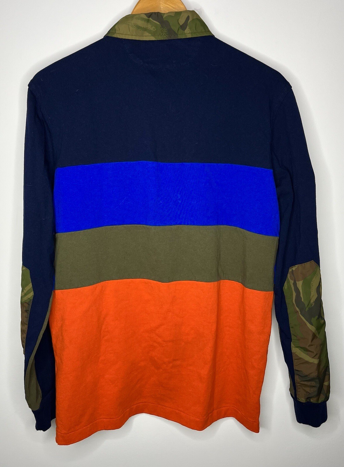 $128 Polo Ralph Lauren Country Small Orange Rugby Shirt Terrain RRL Patch Camo image 7