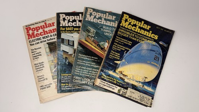 #ad #ad Lot Of 4 Popular Mechanics Magazines 1972 1974 Car Camper Boat Automobiles $15.99