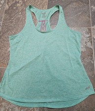 Avia Womens athletic tank top Mint Green - Back Cut Out - Size Large