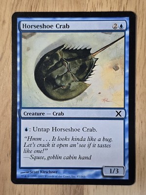 Horseshoe Crab - 10th Edition: #87, Magic: The Gathering Nm R76