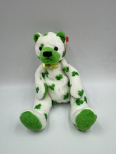 VTG TY Beanie Baby - 2001 CLOVER the Irish Bear 7.5" NEW with Tags