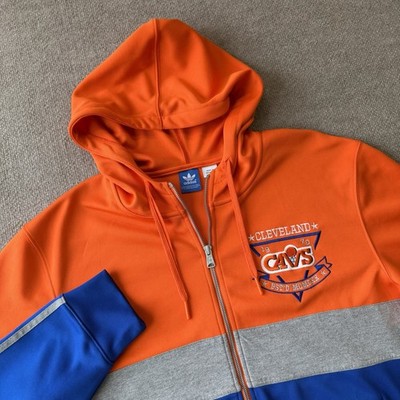 Cleveland Cavaliers NBA Adidas Orange Full Zip Track Jacket Men s Size XL