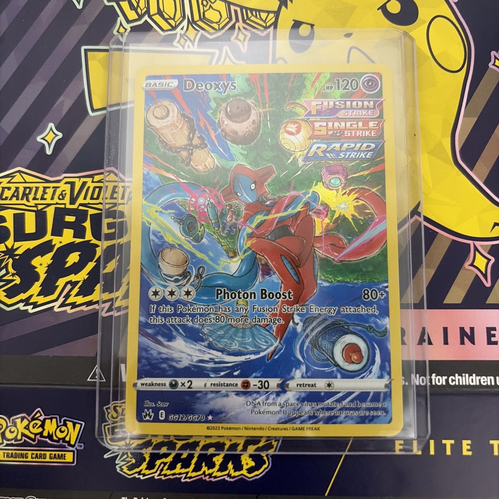 Deoxys GG12/GG70 Crown Zenith: Galarian Gallery Holo LP/NM