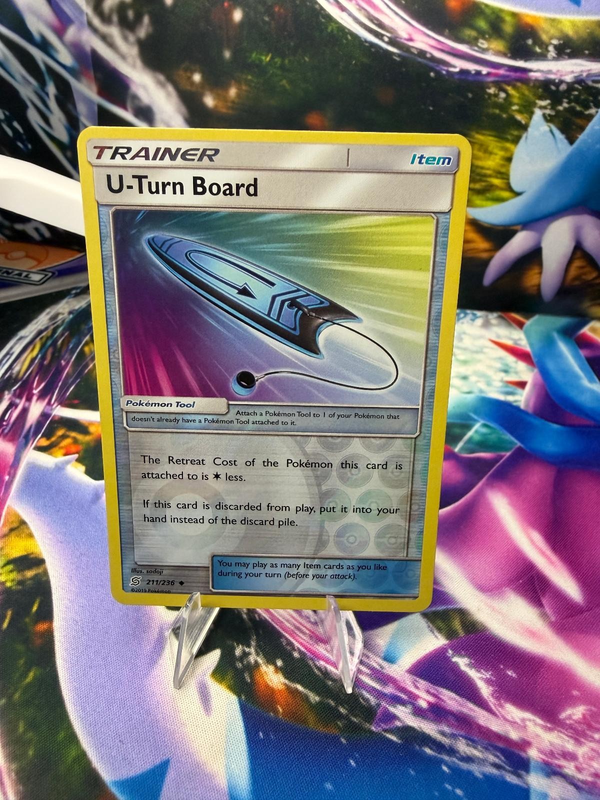 U-TURN BOARD 211/236 UNIFIED MINDS Reverse Holo Uncommon Pokemon