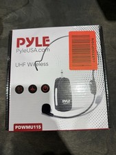 Pyle UHF Wireless BT Microphone Plug and Play Wireless Transmitter - Black