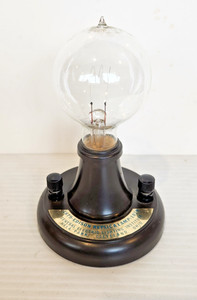 1879 Edison Replica Lamp Light Bulb General Electric Lighting Institute 1929?