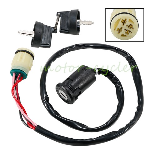 Ignition Key Switch For Honda TRX450FE TRX450FM 2002-04/ TRX420FE TRX420TE 07-11 - Picture 8 of 11