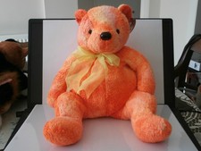 TY Beanie Baby  Buddy Tangerine Bear, New face bear Rare Retired   & MWMT