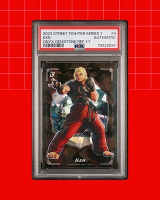 2023 Cardsmiths Street Fighter Series 1 Ken #4 Onyx Gemstone